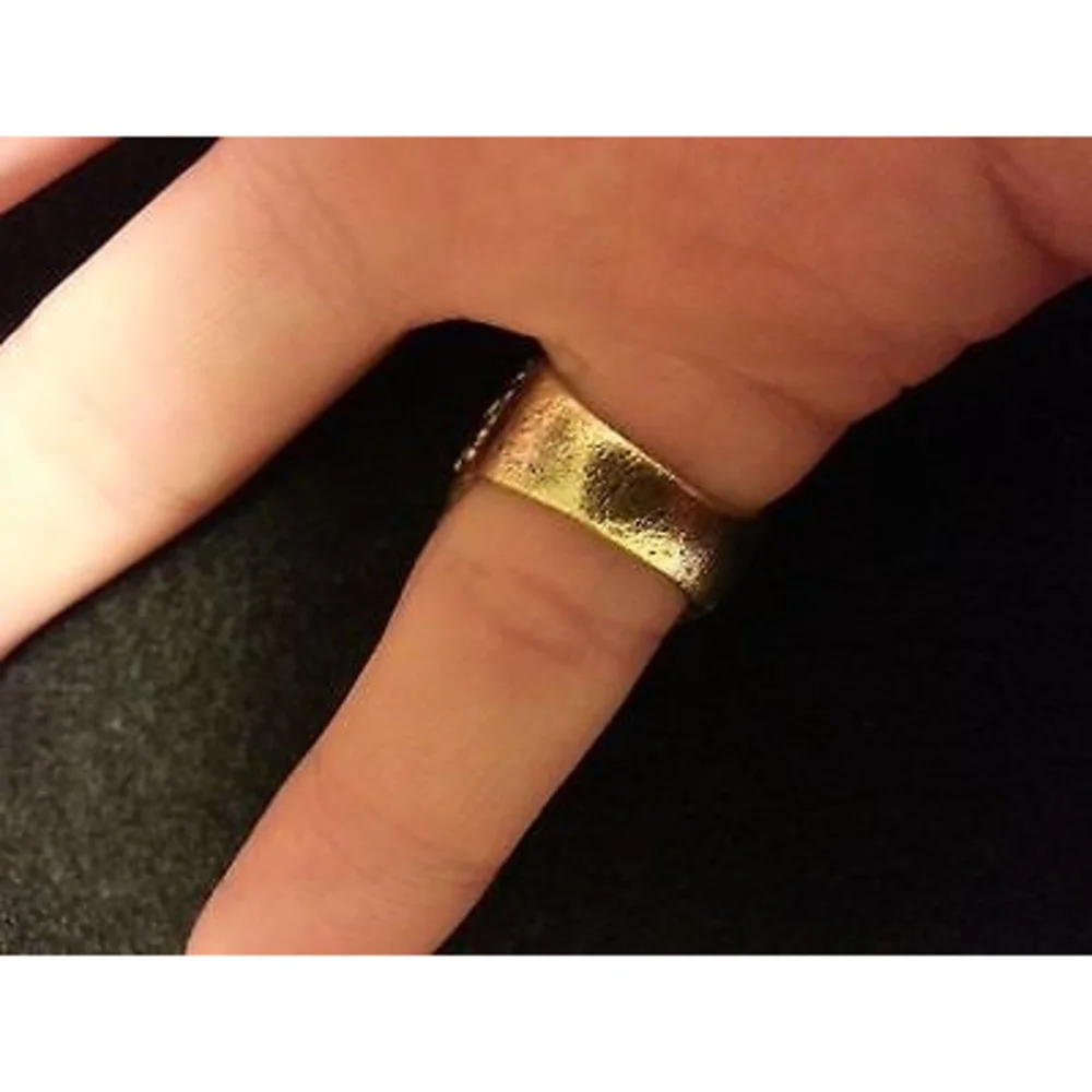 Vintage Captain Jack Style Black Oval Gemstone Ring - USA Size 8 - Picture 6 of 11